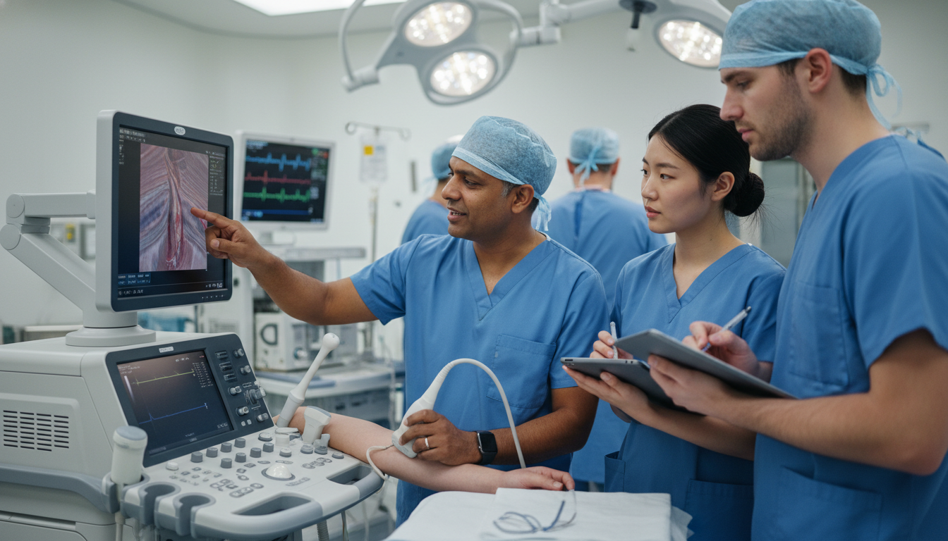 Academic Anesthesiologist Teaching Residents in the OR Academic Anesthesiologist Teaching Residents in the OR - non-US citizen IMG for Academic vs Private Practice for Non-US Citiz