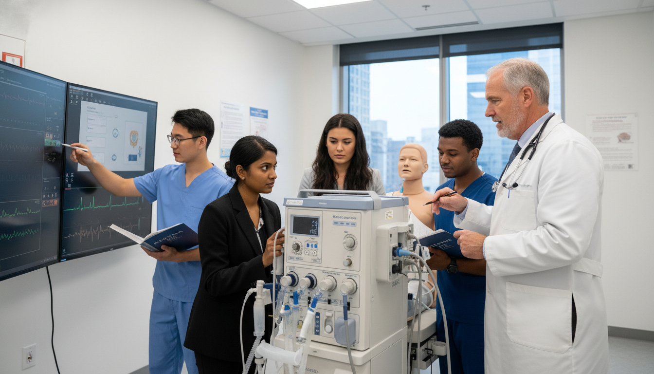 International medical graduates in anesthesia simulation lab International medical graduates in anesthesia simulation lab - non-US citizen IMG for CV Building for Non-US Citizen IMG in A