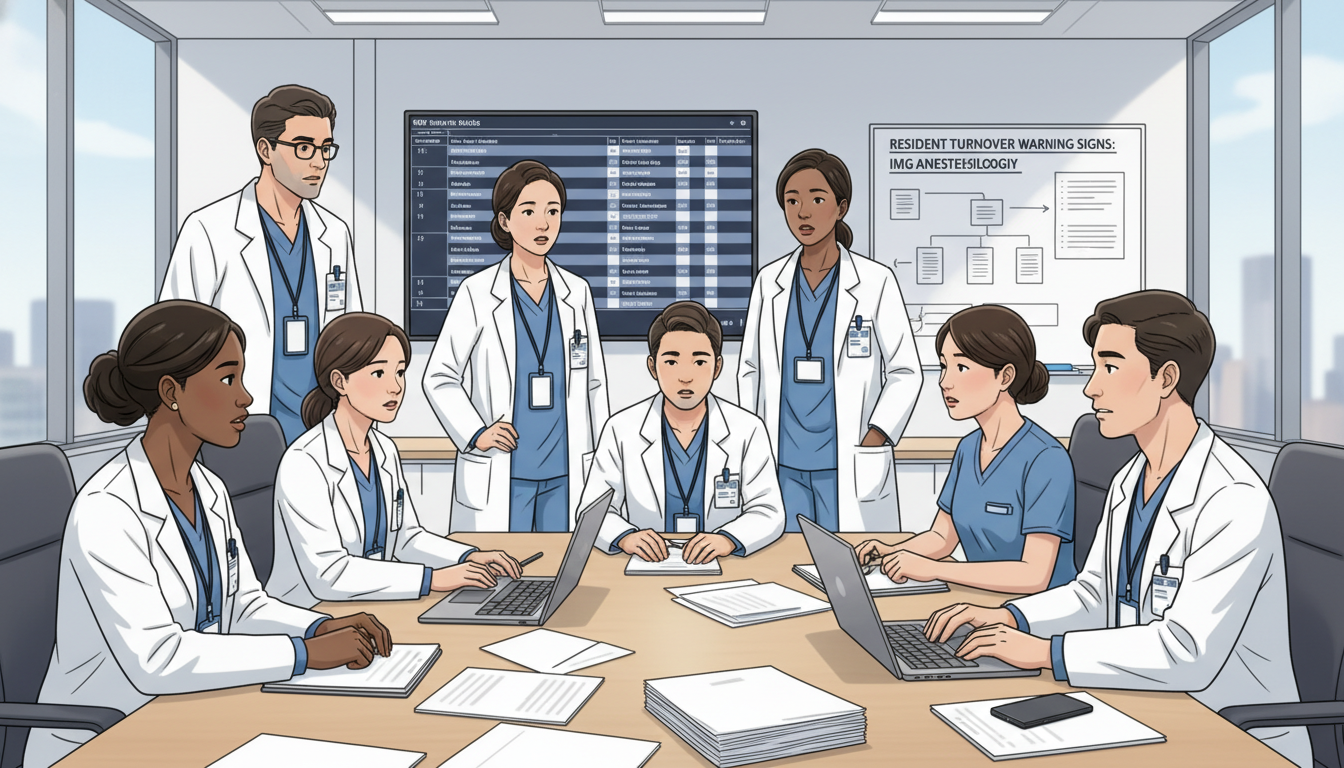 Recognizing Resident Turnover Warning Signs for Non-US Citizen IMGs in Anesthesiology