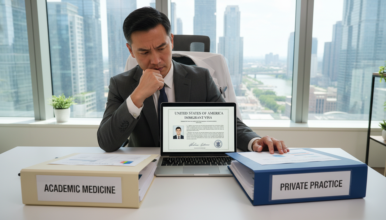 Cardiothoracic surgeon reviewing private practice vs academic career options Cardiothoracic surgeon reviewing private practice vs academic career options - non-US citizen IMG for Academic vs Private Pra