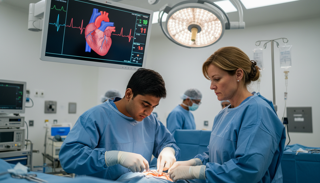 Cardiothoracic surgery mentor observing an IMG in the operating room Cardiothoracic surgery mentor observing an IMG in the operating room - non-US citizen IMG for Letters of Recommendation for N