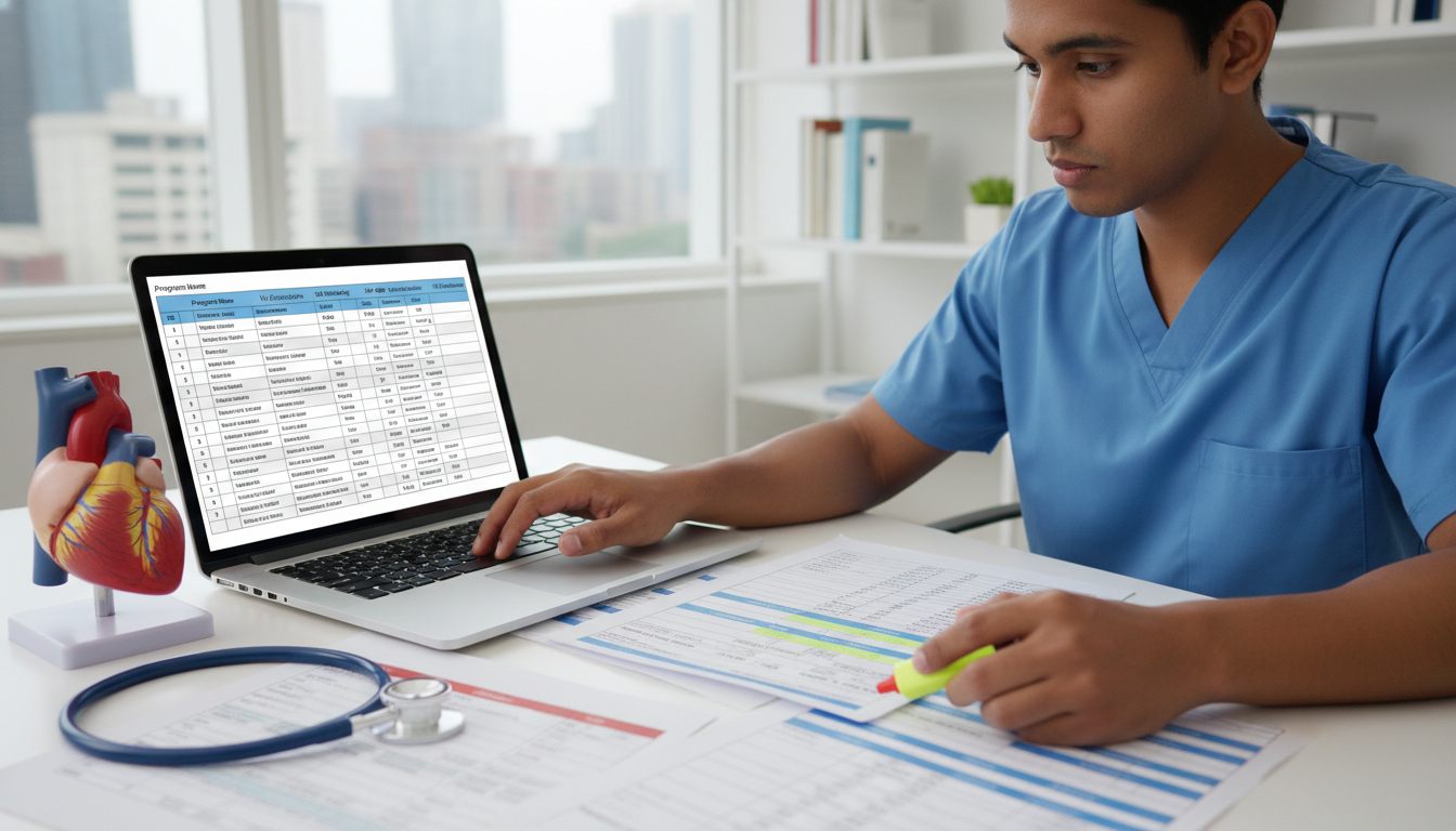 Residency program list planning with spreadsheets and visa criteria - non-US citizen IMG for Program Selection Strategy for N