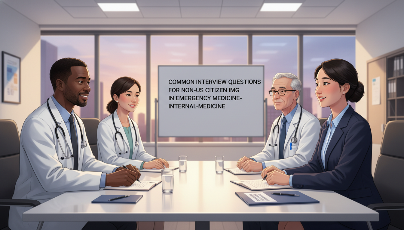 Essential Residency Interview Questions for Non-US Citizen IMGs in EM-IM