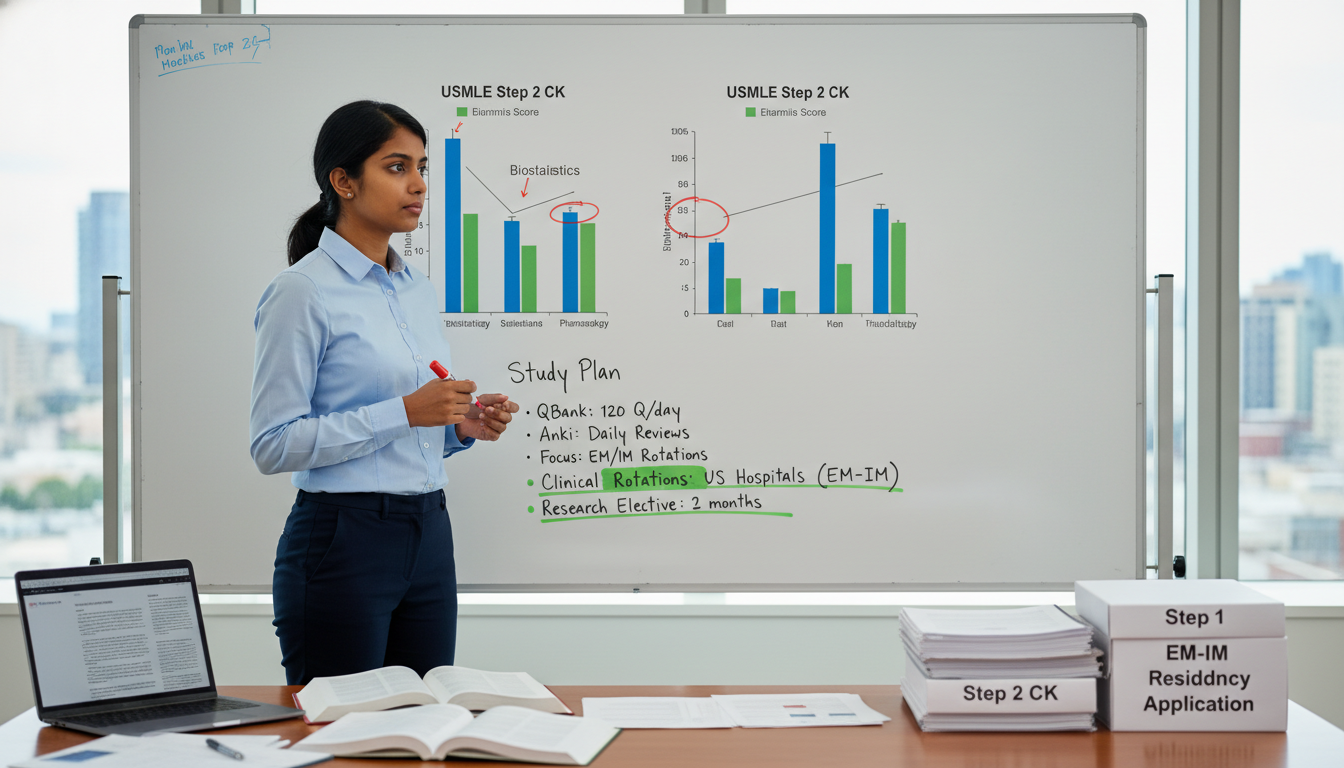 International medical graduate analyzing USMLE performance and creating a remediation plan - non-US citizen IMG for Low Step