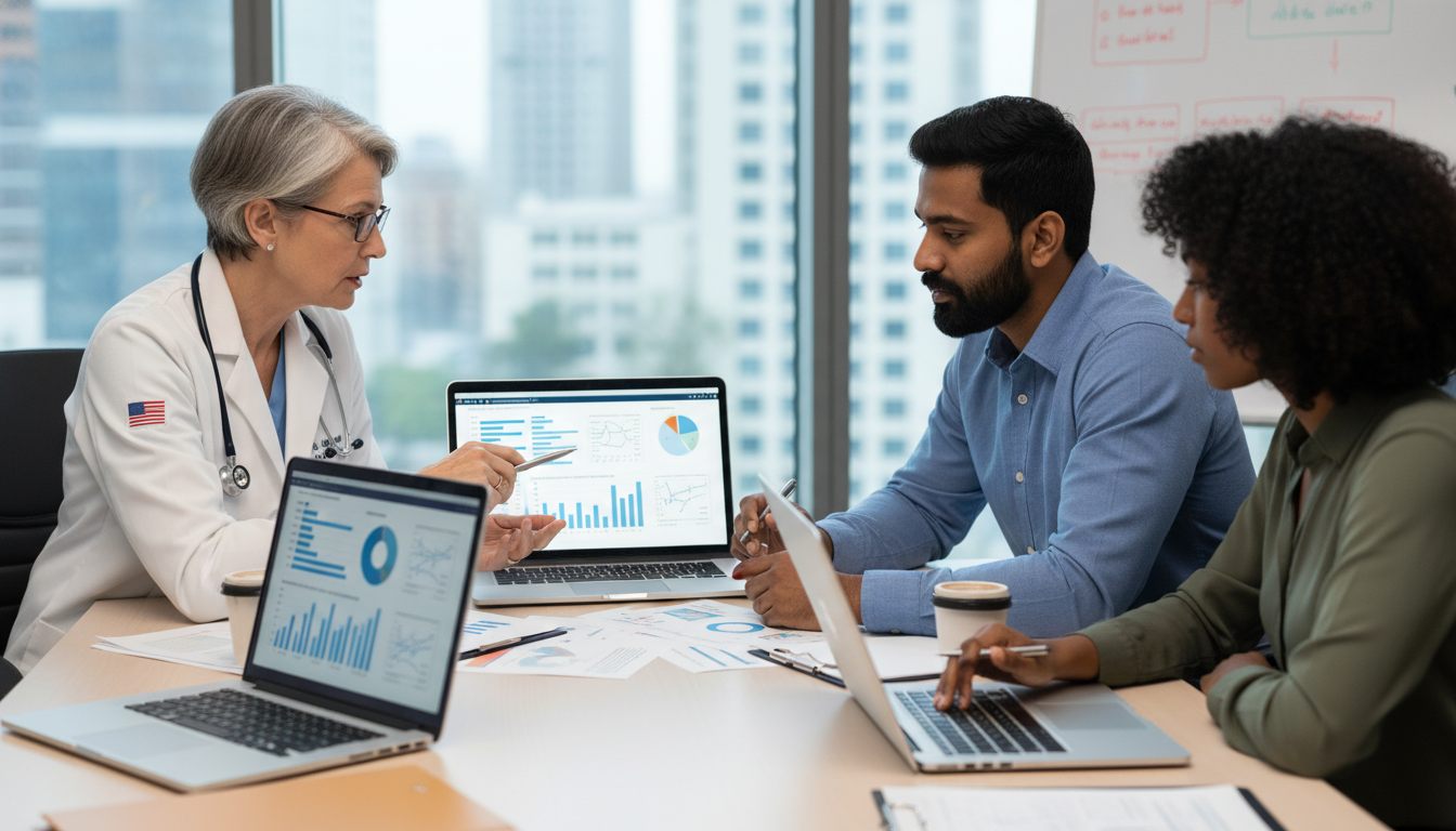 EM-IM residents meeting with research mentor to review data EM-IM residents meeting with research mentor to review data - non-US citizen IMG for Research During Residency for Non-US Cit