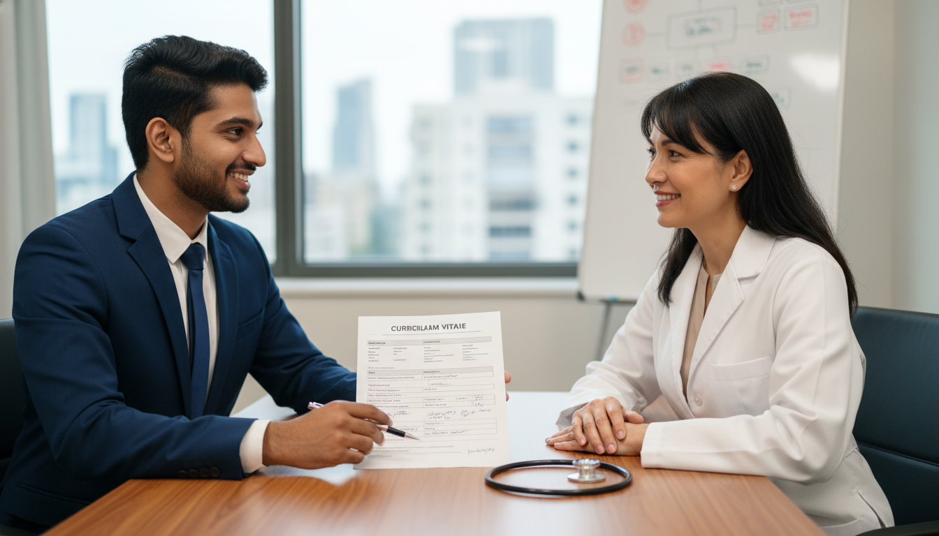 Emergency medicine resident candidate practicing interview and CV review Emergency medicine resident candidate practicing interview and CV review - non-US citizen IMG for CV Building for Non-US Citi