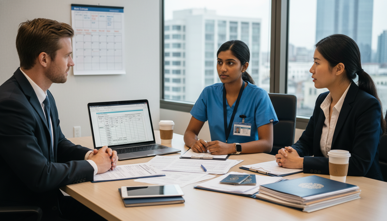 Emergency medicine resident meeting with program leadership about fellowship and visa planning Emergency medicine resident meeting with program leadership about fellowship and visa planning - non-US citizen IMG for Fello