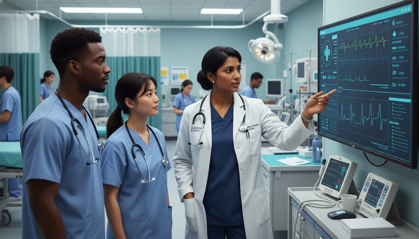 Emergency medicine resident team in a busy emergency department Emergency medicine resident team in a busy emergency department - non-US citizen IMG for Program Selection Strategy for Non-U