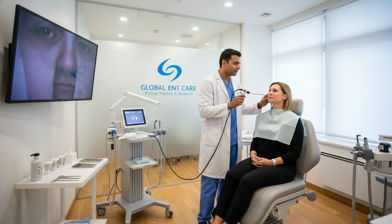 Private practice otolaryngologist in modern ENT clinic Private practice otolaryngologist in modern ENT clinic - non-US citizen IMG for Academic vs Private Practice for Non-US Citiz