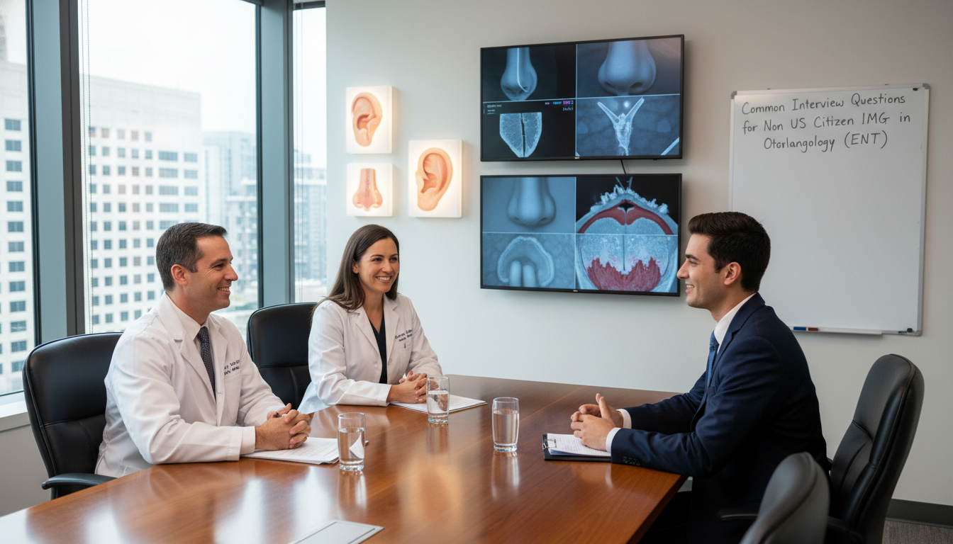 ENT residency interview panel in academic medical center - non-US citizen IMG for Common Interview Questions for Non-US Citiz