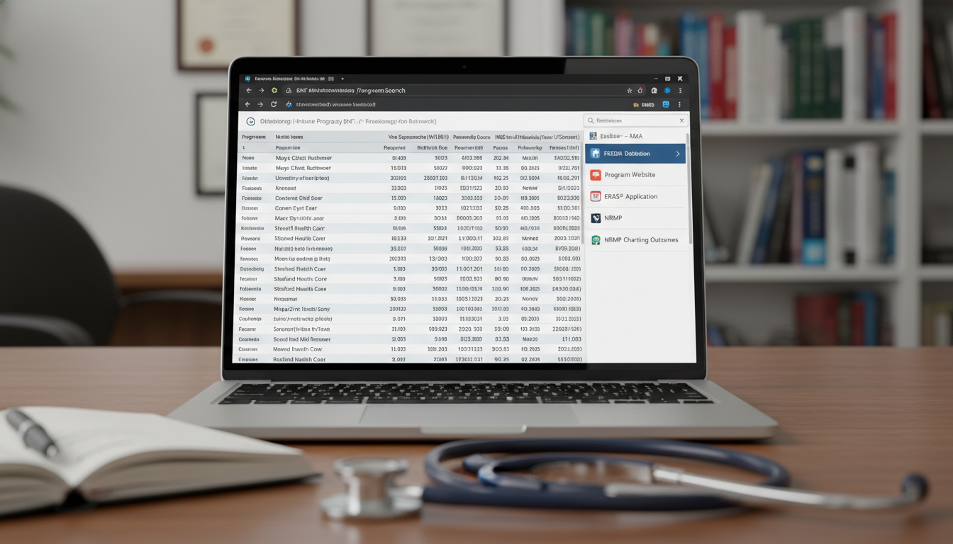 Spreadsheet and online tools for ENT residency program research Spreadsheet and online tools for ENT residency program research - non-US citizen IMG for How to Research Programs for Non-US