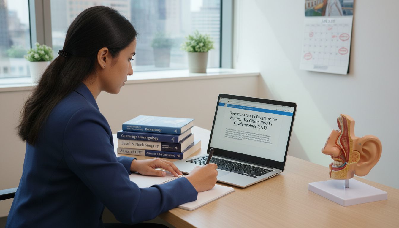 Key Questions Non-US Citizen IMGs Should Ask for ENT Residency Success