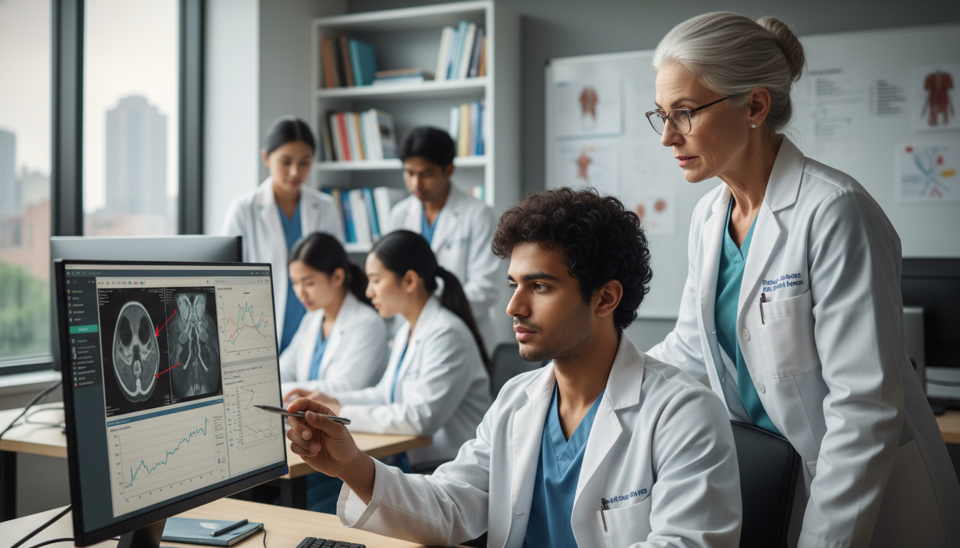 Resident Otolaryngologists Working on Clinical Research Data Resident Otolaryngologists Working on Clinical Research Data - non-US citizen IMG for Research During Residency for Non-US Ci