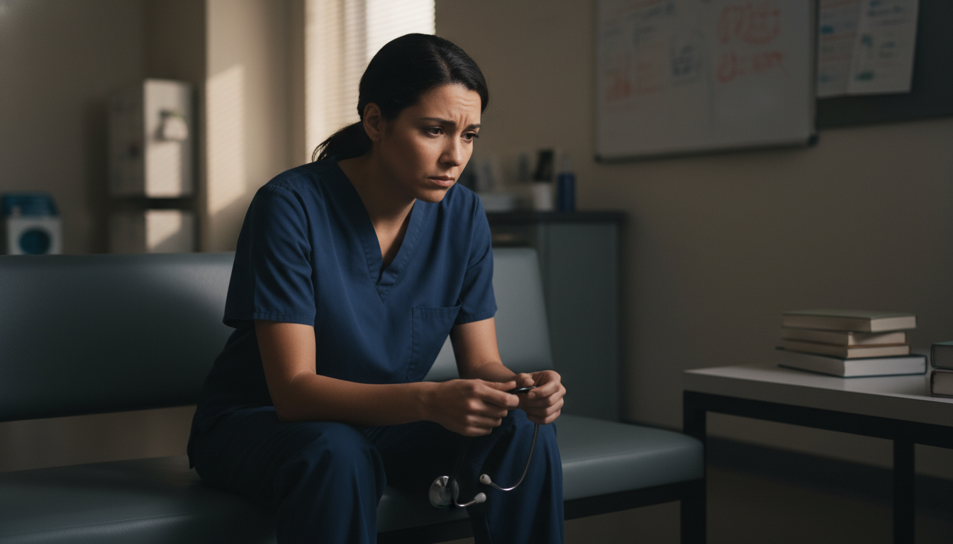 IMG resident reflecting alone after a difficult hospital shift IMG resident reflecting alone after a difficult hospital shift - non-US citizen IMG for Identifying Malignant Programs for No