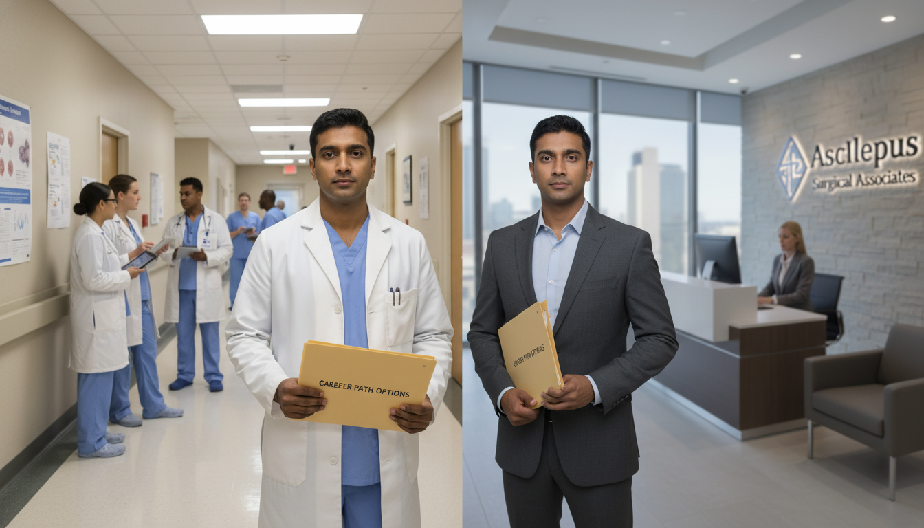 General surgery residency graduate comparing academic hospital vs private practice clinic General surgery residency graduate comparing academic hospital vs private practice clinic - non-US citizen IMG for Academic v