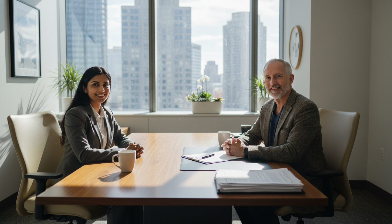 General surgery fellow interviewing for attending job in hospital office General surgery fellow interviewing for attending job in hospital office - non-US citizen IMG for Job Search Timing for Non-U