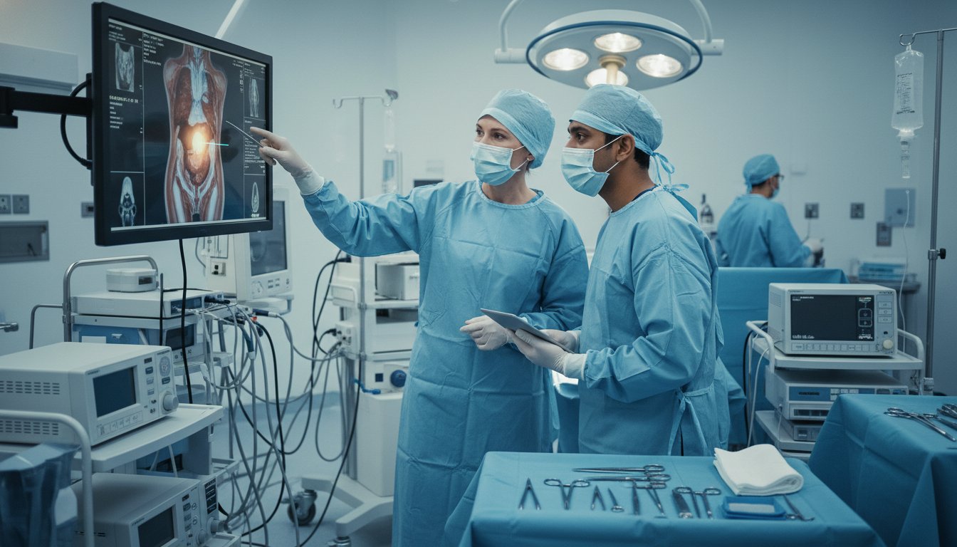 General surgeon mentoring an international medical graduate in the operating room General surgeon mentoring an international medical graduate in the operating room - non-US citizen IMG for Letters of Recomme