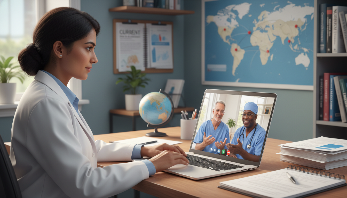 Non-US citizen IMG surgeon networking virtually with US mentors - non-US citizen IMG for Networking in Medicine for Non-US Ci