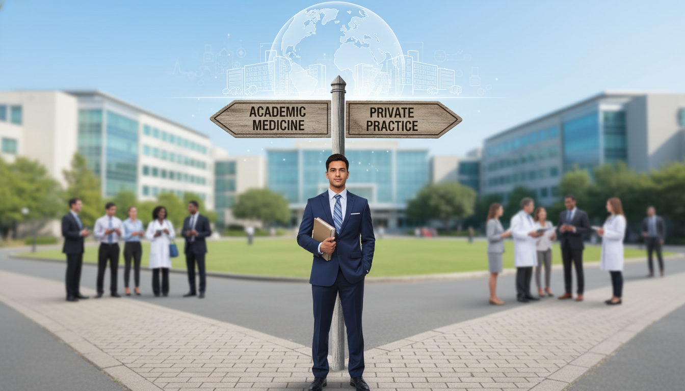 Choosing the Right Path: Academic vs Private Practice for Non-US Citizen IMGs