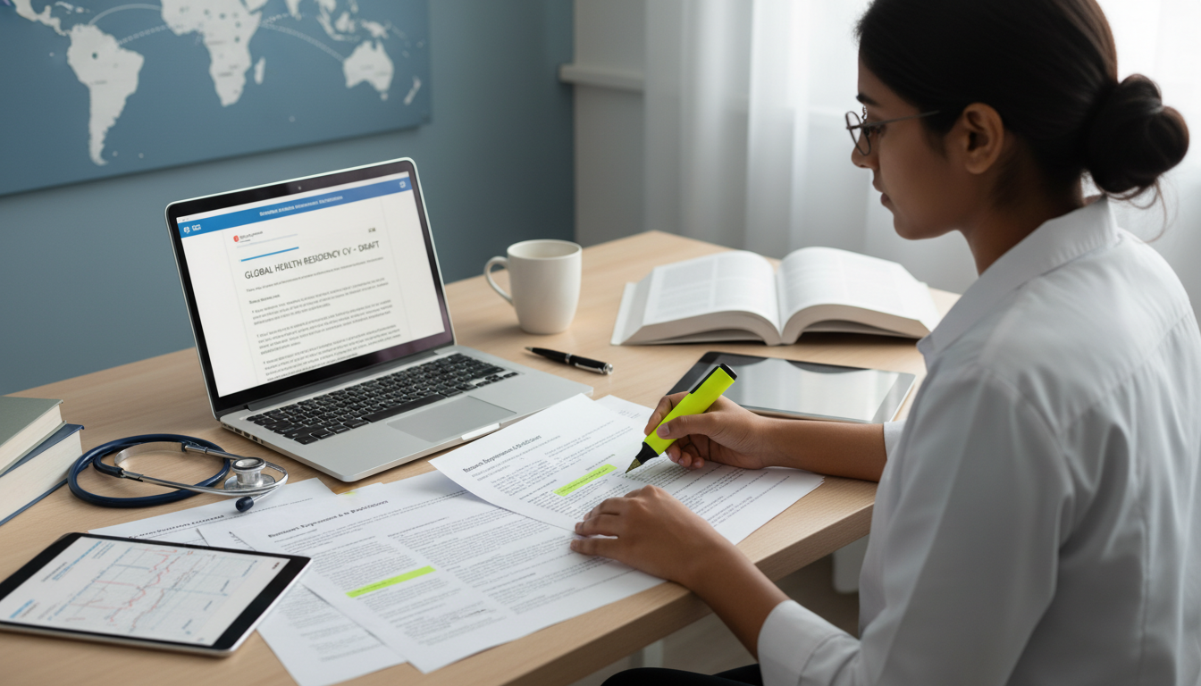 Medical graduate organizing global health experiences on a residency CV Medical graduate organizing global health experiences on a residency CV - non-US citizen IMG for CV Building for Non-US Citiz