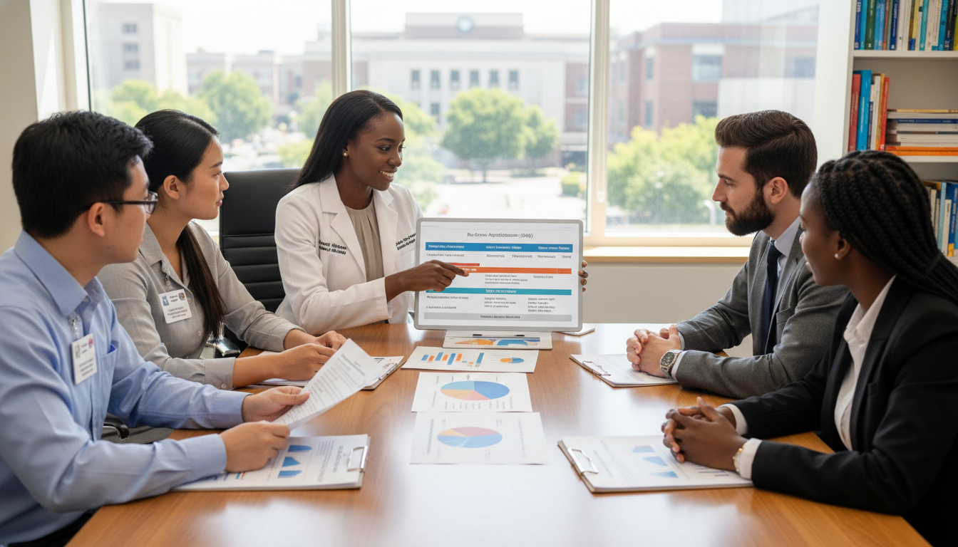 Non-US Citizen IMG Discussing Global Health Career Timeline - non-US citizen IMG for Job Search Timing for Non-US Citizen IMG