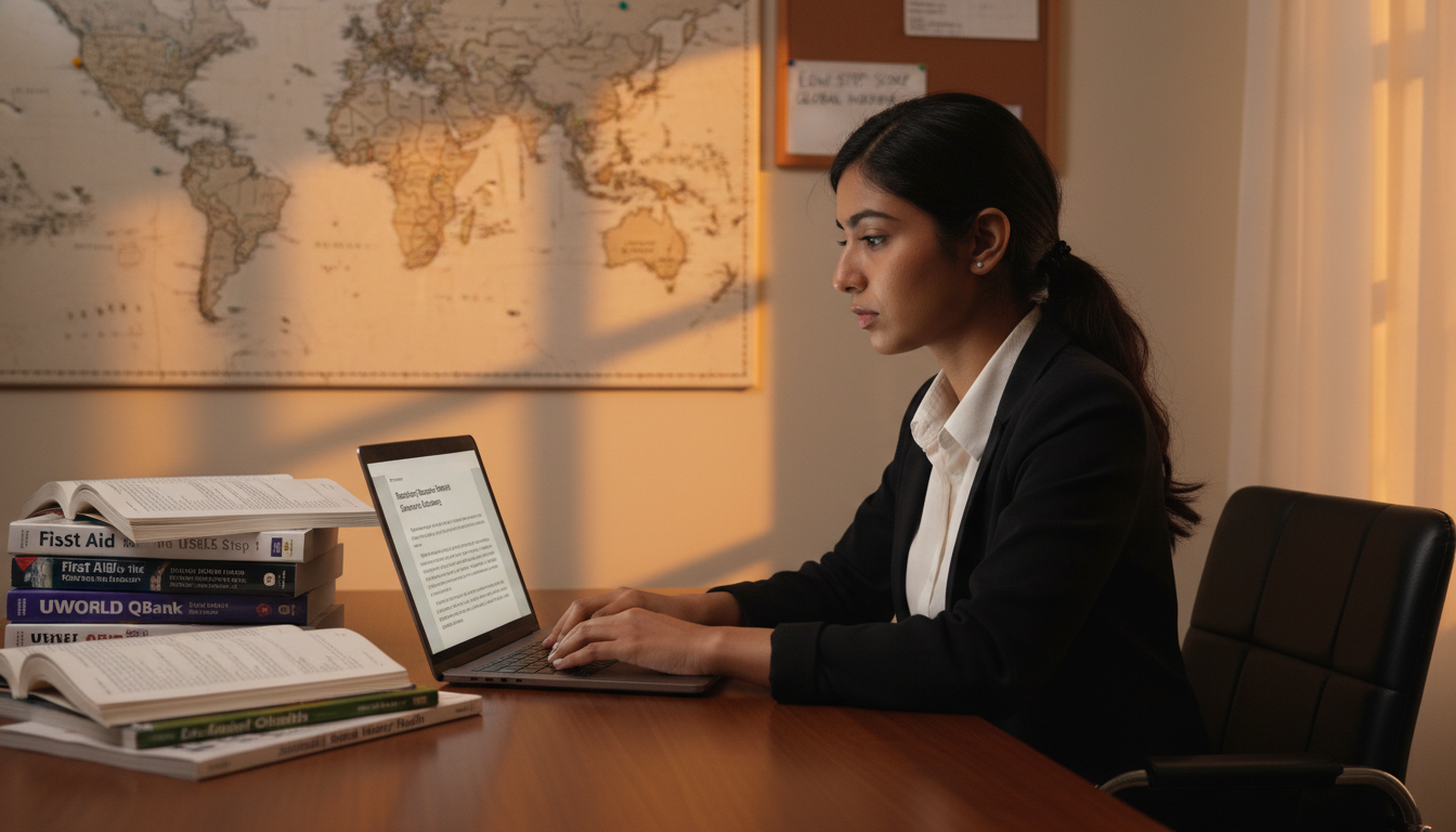 International medical graduate writing personal statement for global health residency - non-US citizen IMG for Low Step Score