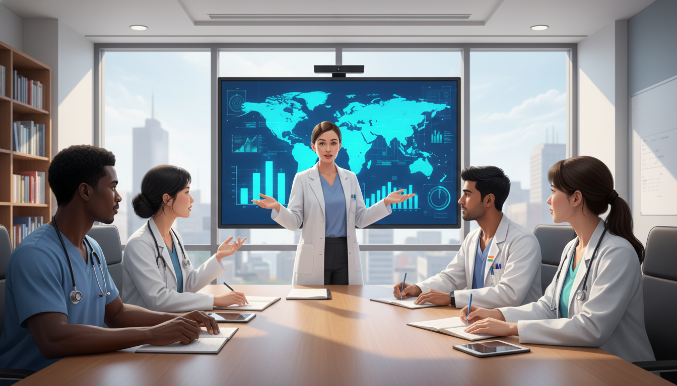 Residents participating in a global health training session Residents participating in a global health training session - non-US citizen IMG for Questions to Ask Programs for Non-US Cit