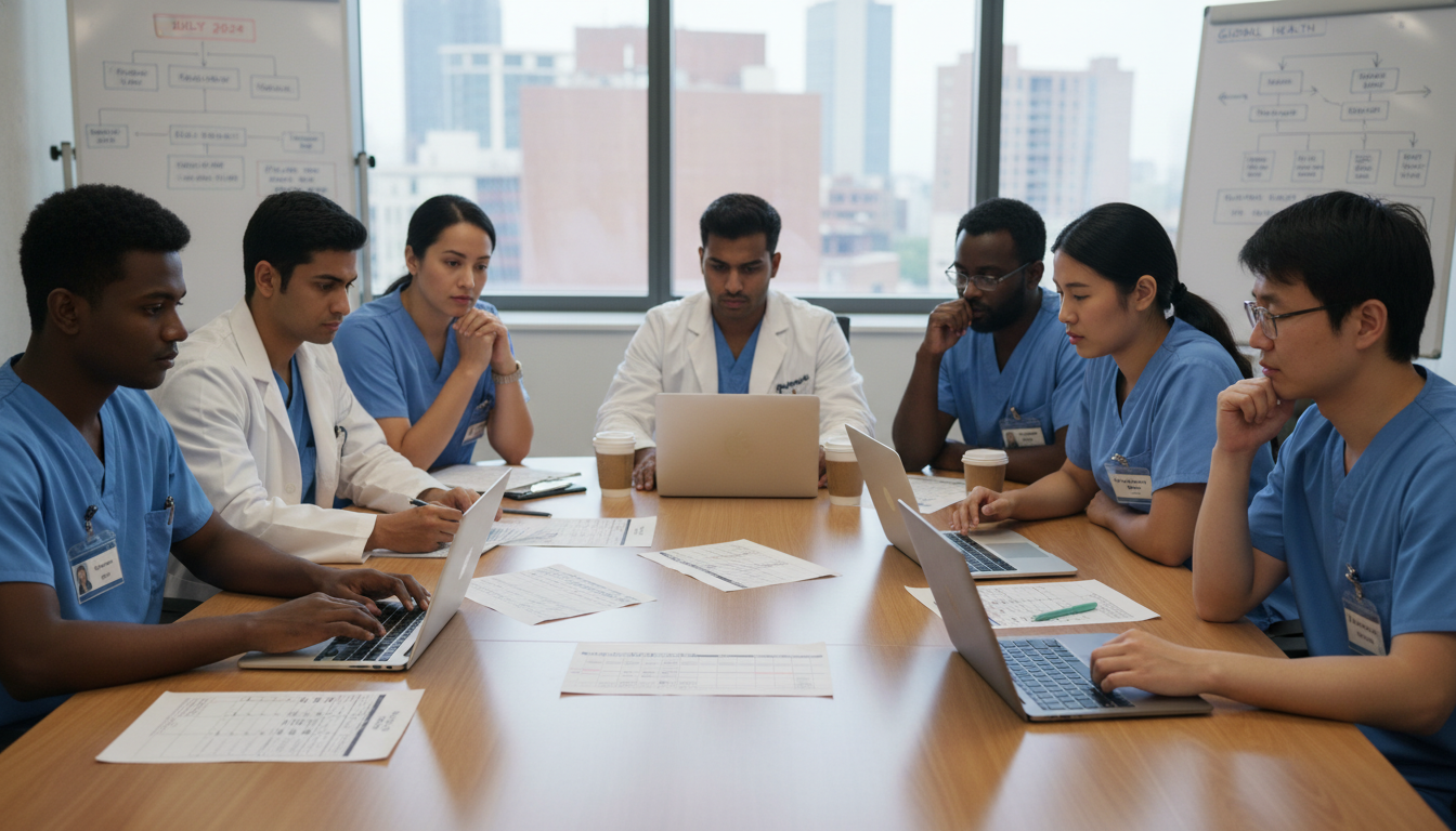 Medical residents reviewing program structure and discussing concerns Medical residents reviewing program structure and discussing concerns - non-US citizen IMG for Resident Turnover Warning Sign