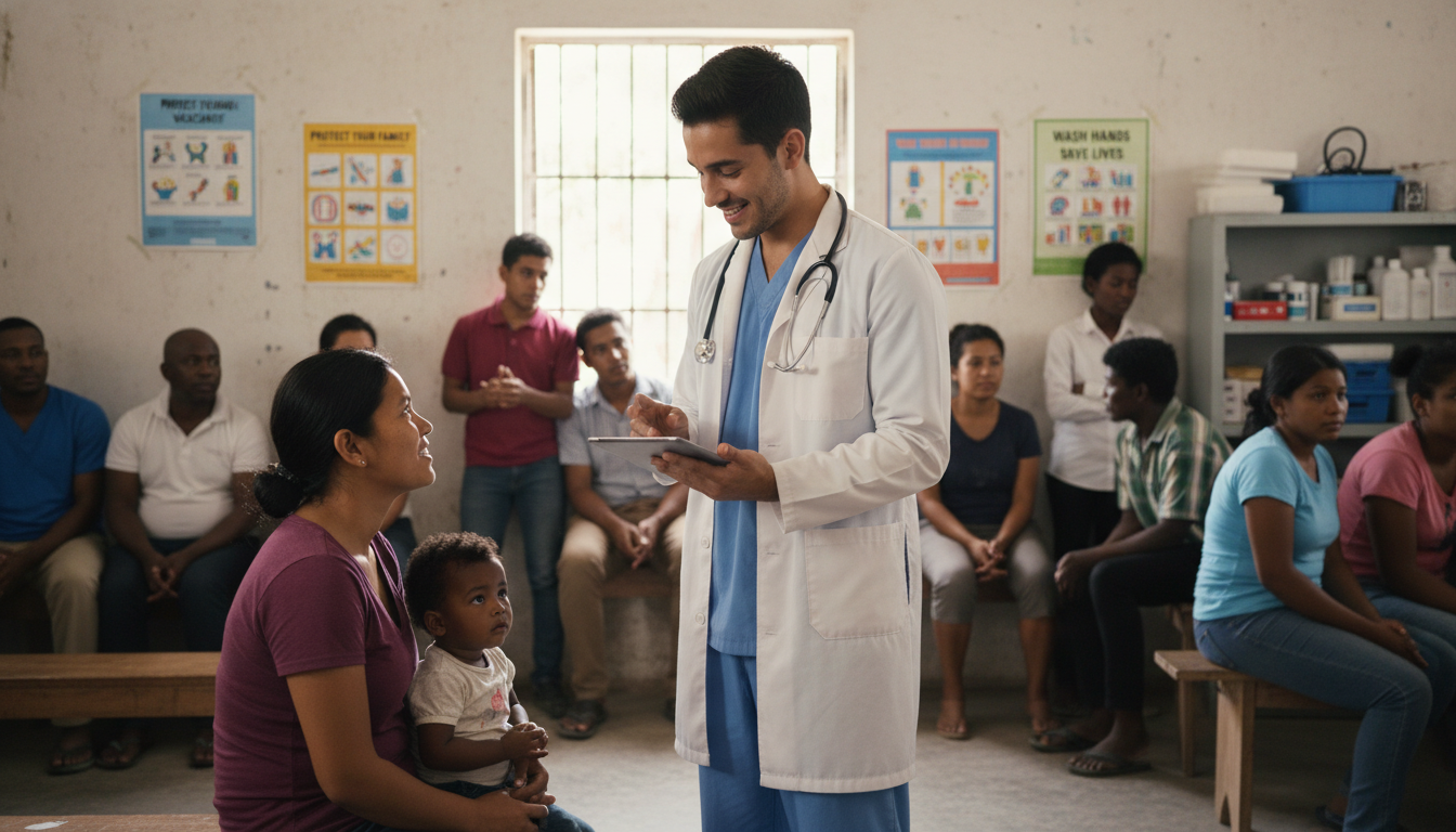 Resident physician working in global health clinic setting Resident physician working in global health clinic setting - non-US citizen IMG for USMLE Step 2 CK Preparation for Non-US Ci