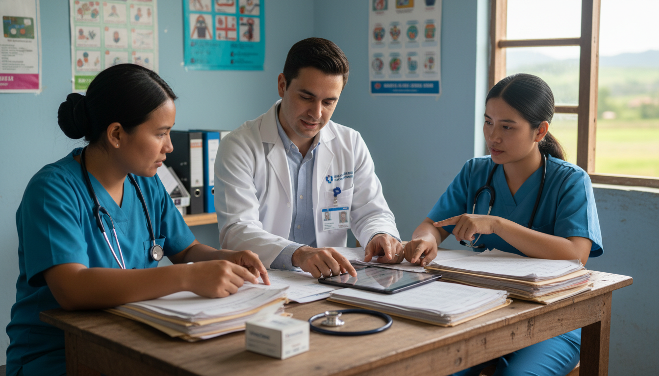 Global health resident working in an international clinic Global health resident working in an international clinic - non-US citizen IMG for Visa Navigation for Residency for Non-US C