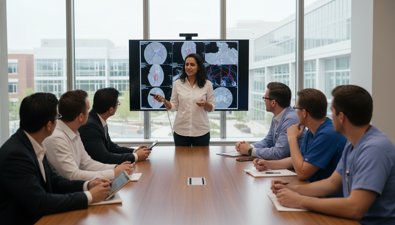 Non-US citizen IMG presenting a case during an interventional radiology away rotation Non-US citizen IMG presenting a case during an interventional radiology away rotation - non-US citizen IMG for Away Rotation
