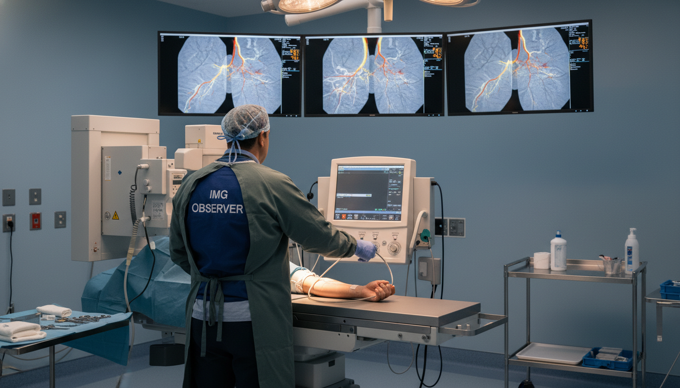 International medical graduate observing interventional radiology procedure International medical graduate observing interventional radiology procedure - non-US citizen IMG for CV Building for Non-US C