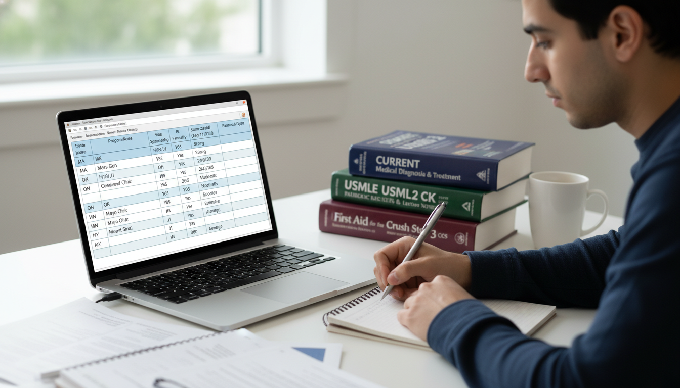 International medical graduate building a residency program comparison spreadsheet International medical graduate building a residency program comparison spreadsheet - non-US citizen IMG for How to Research P