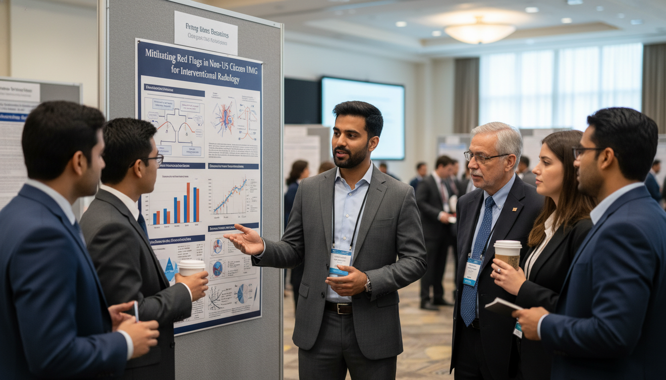 Interventional radiology residency applicant presenting research Interventional radiology residency applicant presenting research - non-US citizen IMG for Addressing Red Flags for Non-US Cit