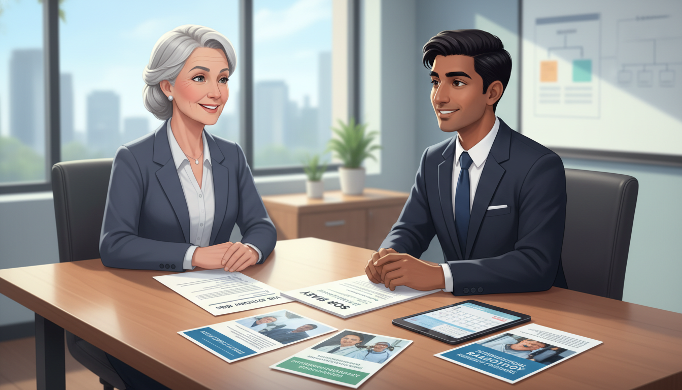 Non-US IMG discussing SOAP and visa options with residency advisor - non-US citizen IMG for SOAP Preparation for Non-US Citiz