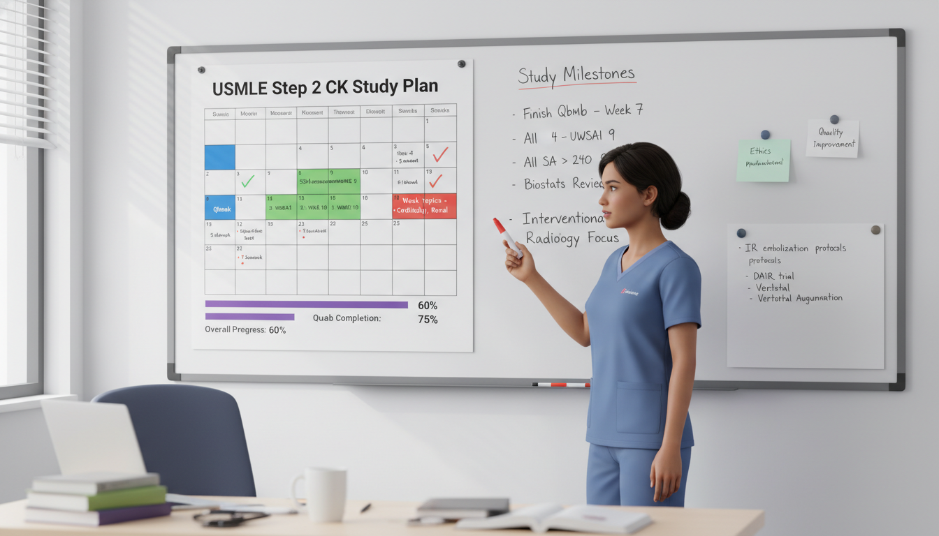 Timeline and progress tracking for USMLE Step 2 CK preparation - non-US citizen IMG for USMLE Step 2 CK Preparation for Non-U