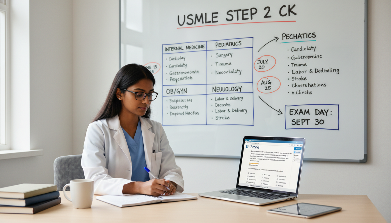 International medical graduate planning Step 2 CK preparation schedule - non-US citizen IMG for Step Score Strategy for Non-U