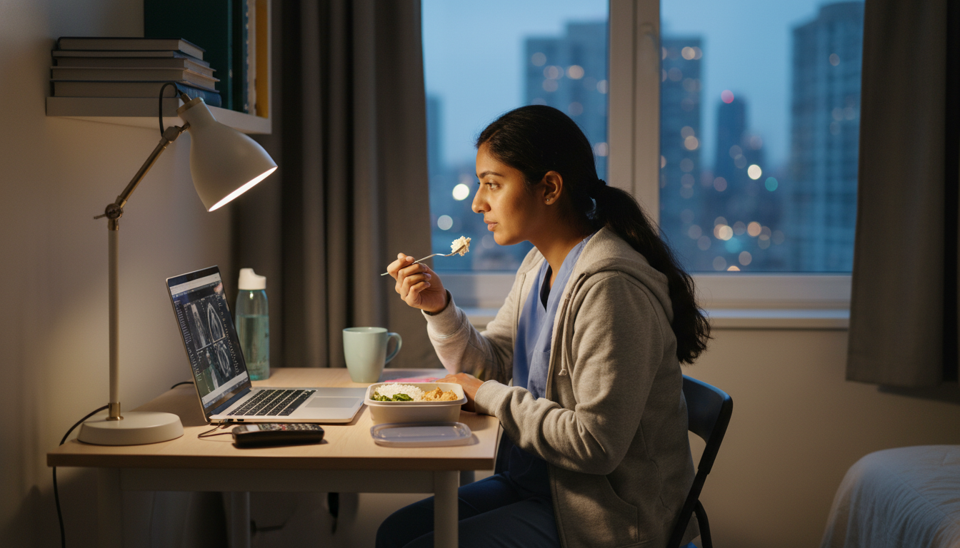 Interventional radiology resident on home call evening routine Interventional radiology resident on home call evening routine - non-US citizen IMG for Work-Life Balance Assessment for Non-