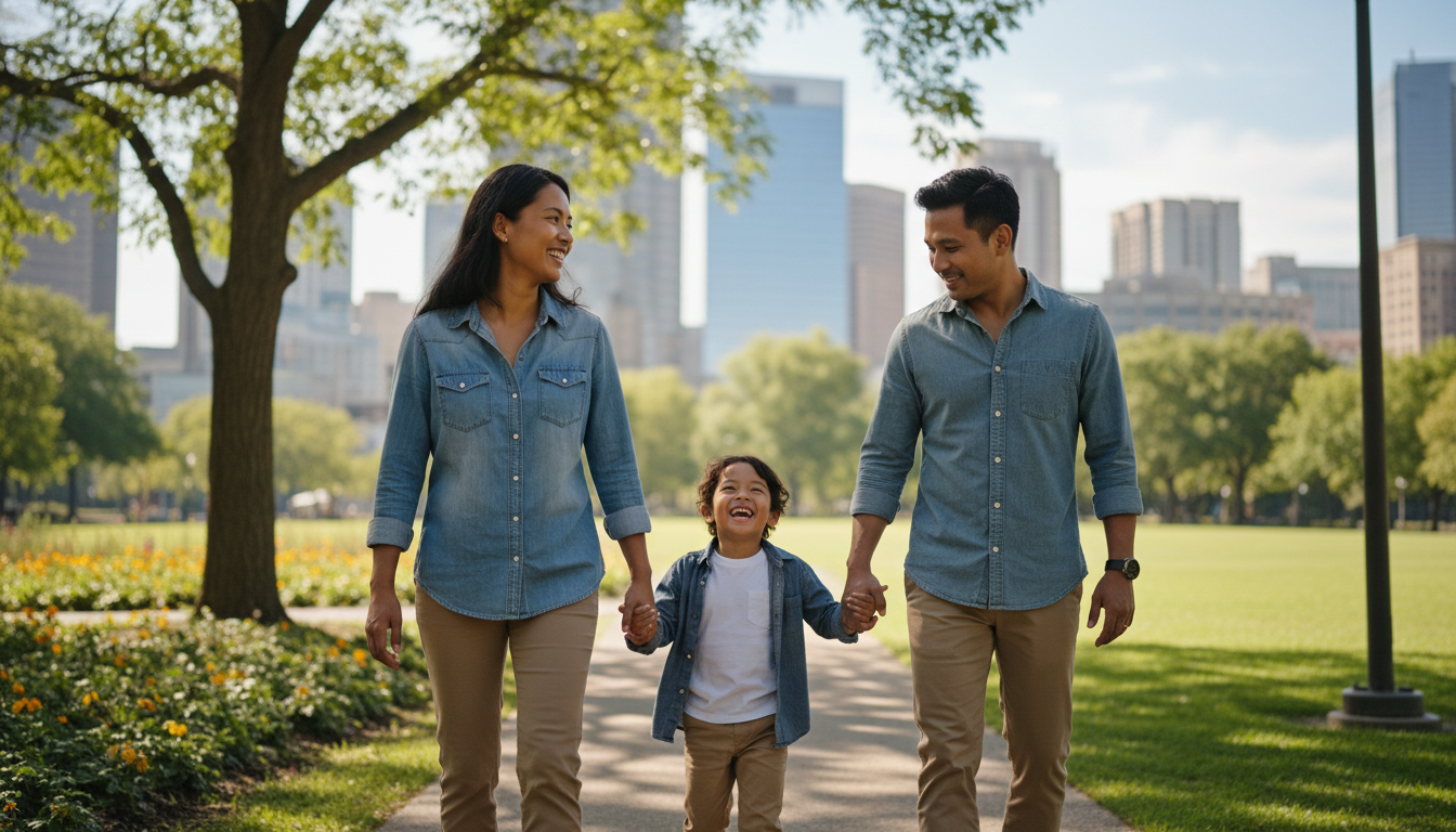 Interventional radiologist enjoying time off with family Interventional radiologist enjoying time off with family - non-US citizen IMG for Work-Life Balance Assessment for Non-US Cit