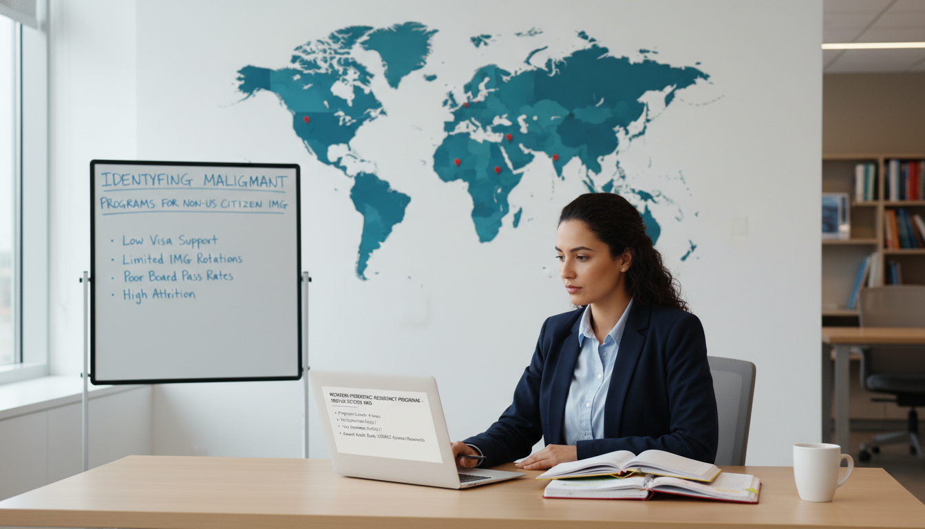 Identifying Malignant Residency Programs for Non-US Citizen IMGs in Med-Peds