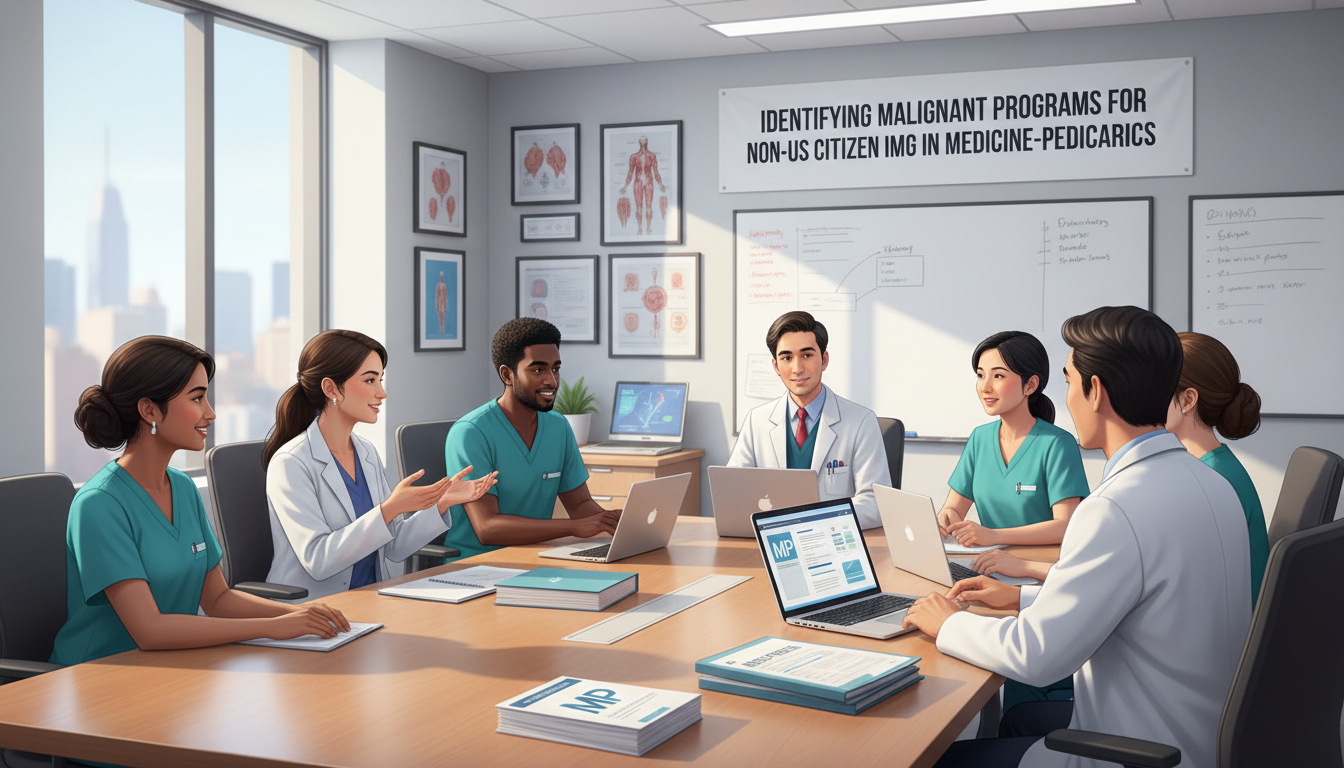 Residents discussing med-peds program culture during conference Residents discussing med-peds program culture during conference - non-US citizen IMG for Identifying Malignant Programs for N