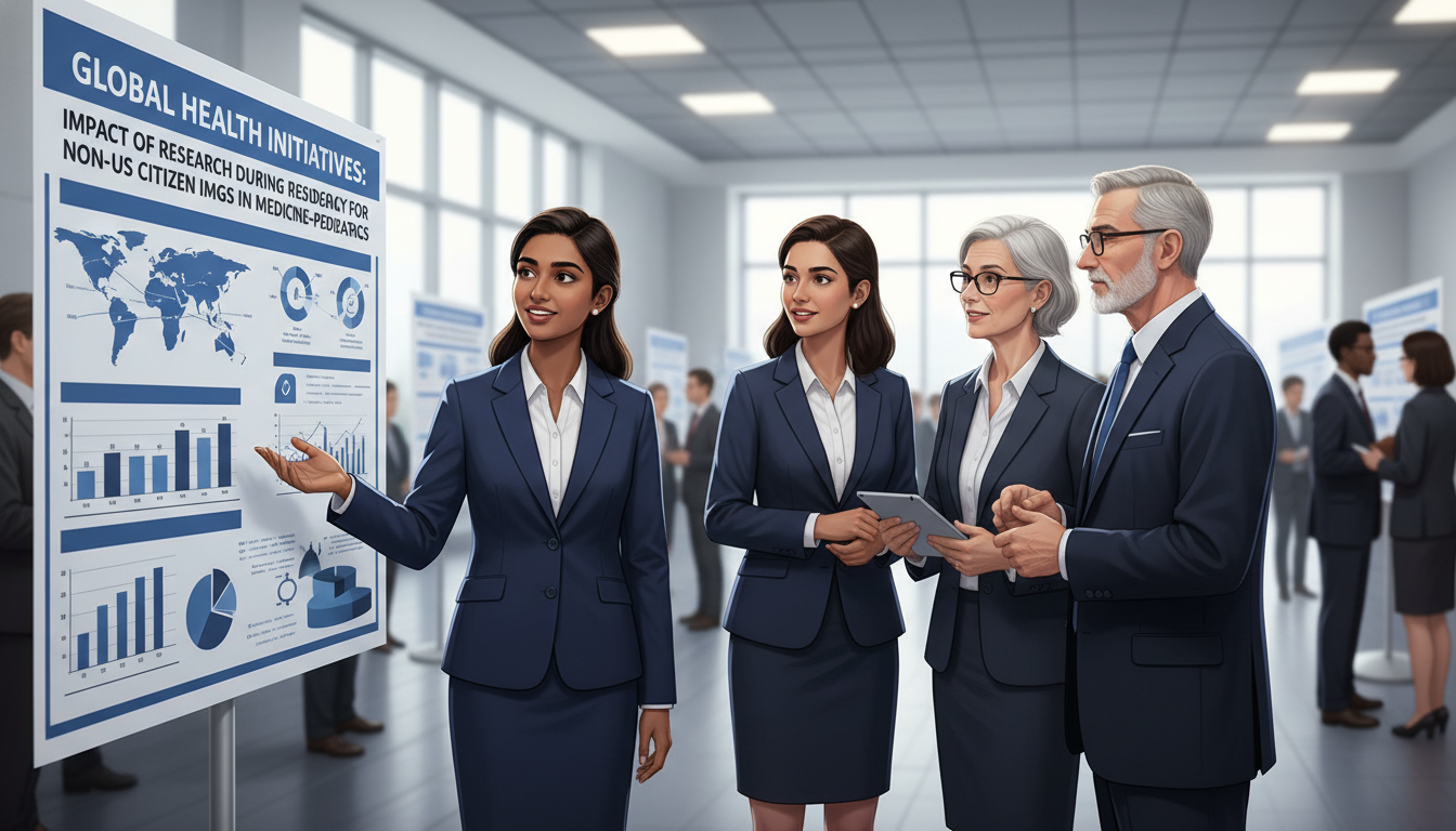 Medicine Pediatrics resident presenting research at academic conference Medicine Pediatrics resident presenting research at academic conference - non-US citizen IMG for Research During Residency fo