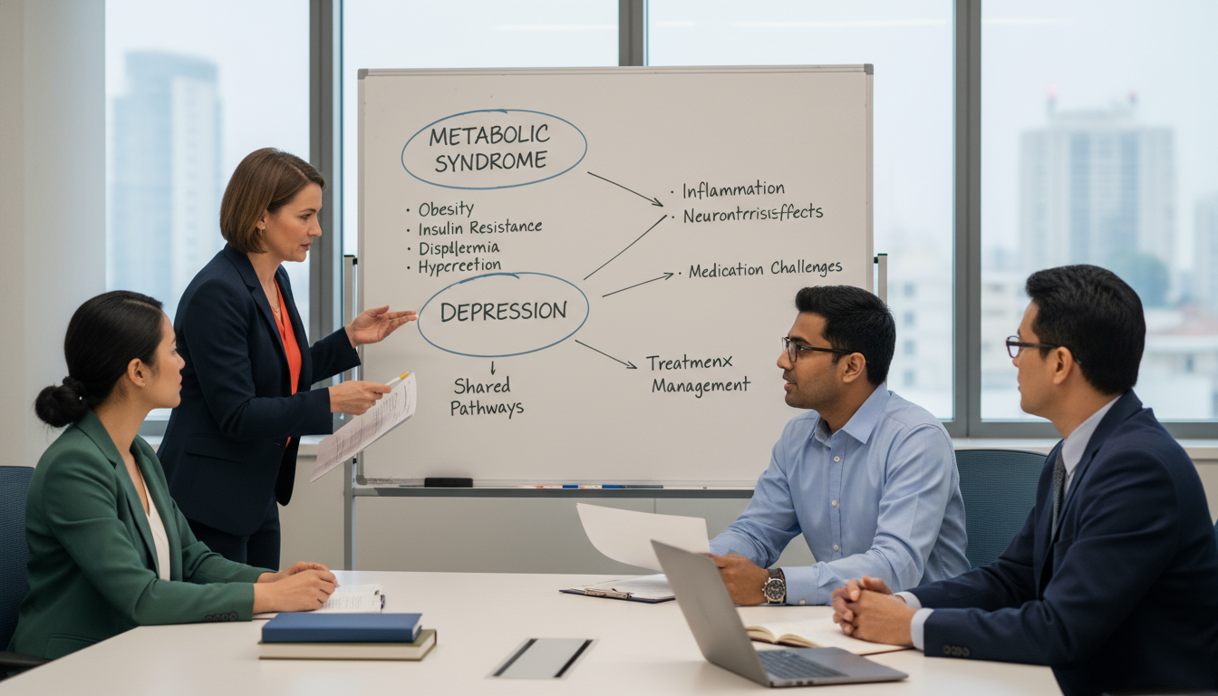 Medicine-psychiatry resident team discussing complex patient case - non-US citizen IMG for Low Step Score Strategies for Non-