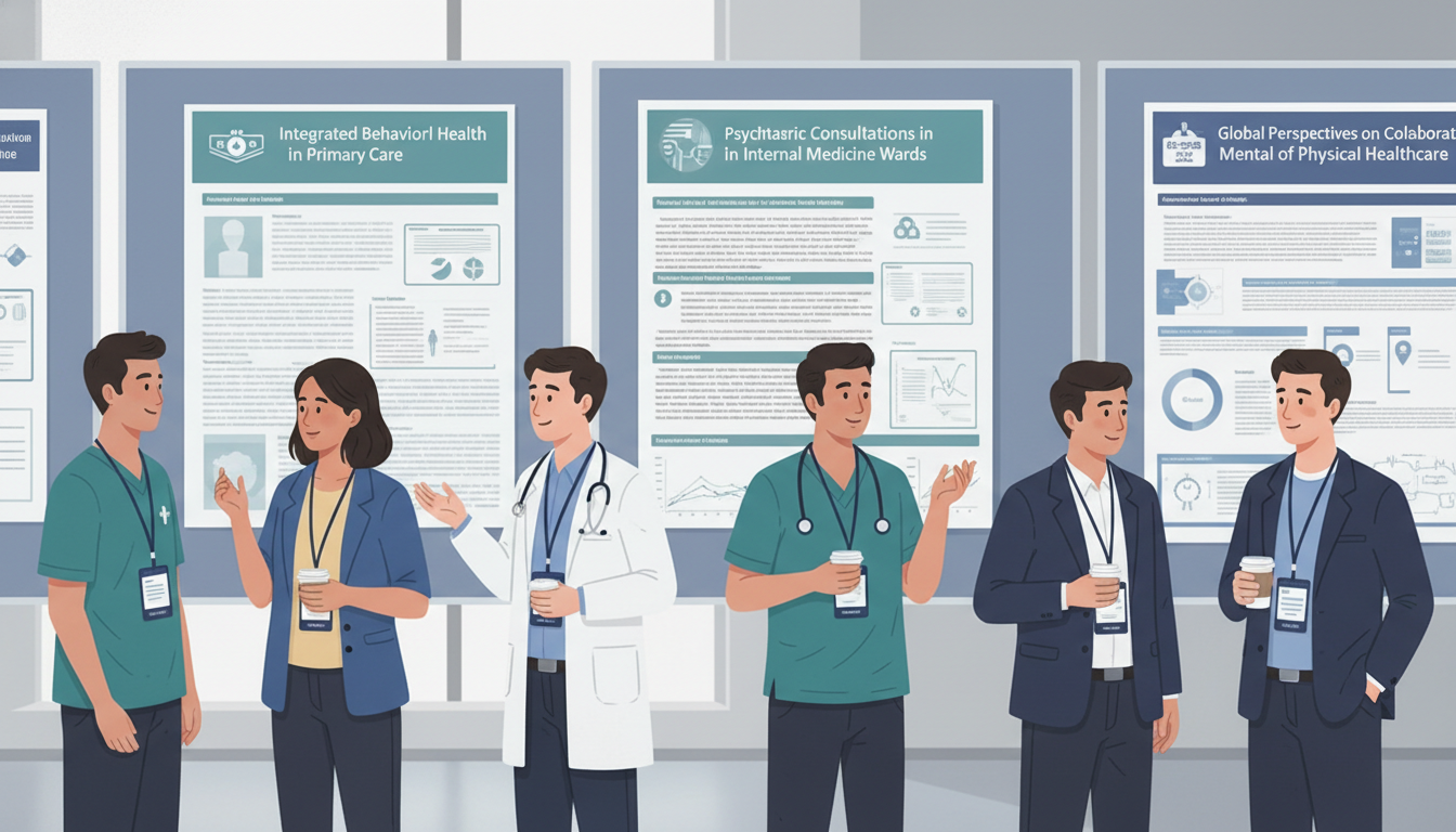 Medical students and residents networking at a psychiatry and internal medicine joint conference - non-US citizen IMG for Net