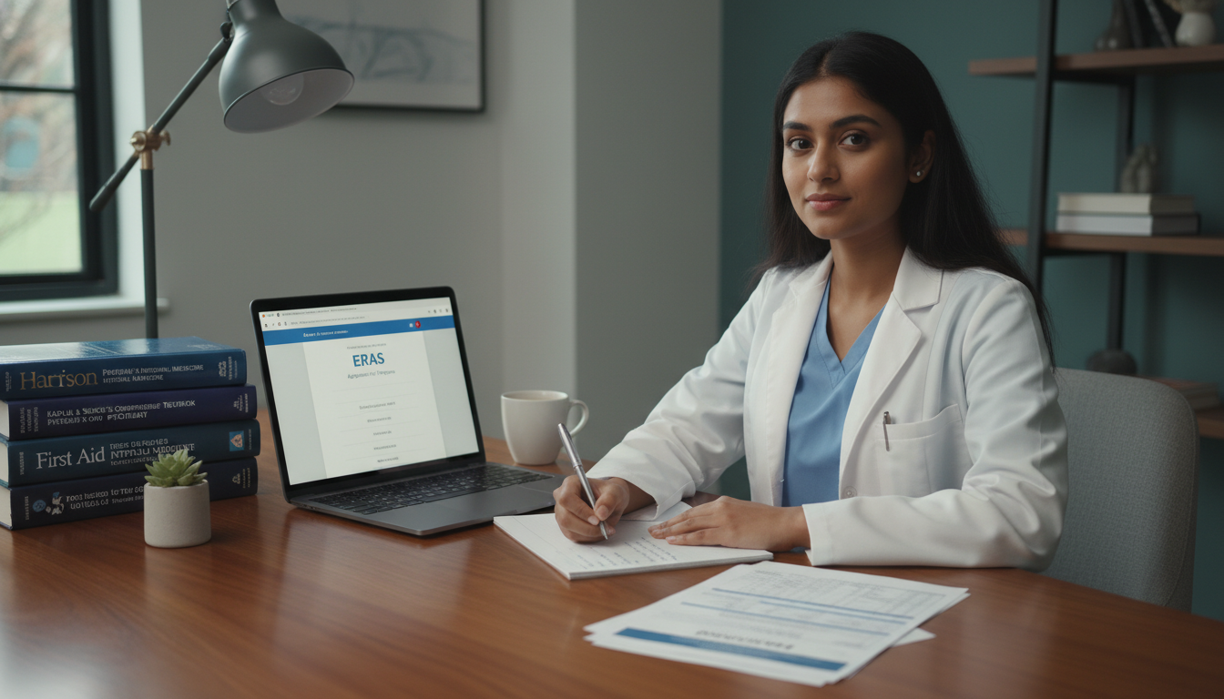 Residency applicant preparing application documents with Step score report - non-US citizen IMG for Step Score Strategy for N