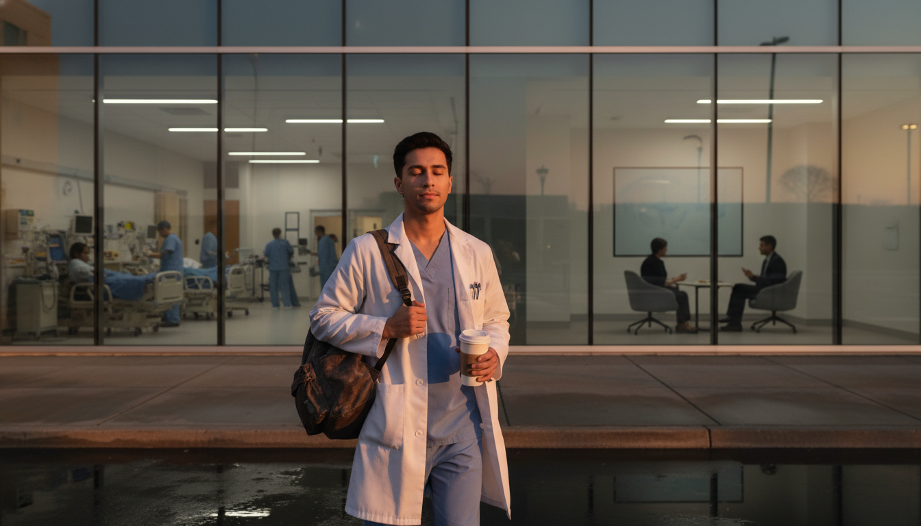 Resident Balancing Busy Hospital Service With Rest Resident Balancing Busy Hospital Service With Rest - non-US citizen IMG for Work-Life Balance Assessment for Non-US Citizen I