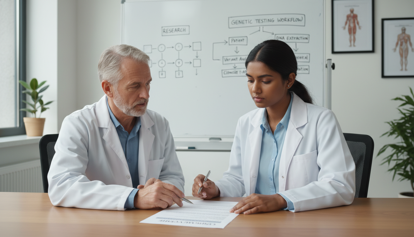 Resident applicant discussing genetics research and CV with mentor Resident applicant discussing genetics research and CV with mentor - non-US citizen IMG for CV Building for Non-US Citizen IM