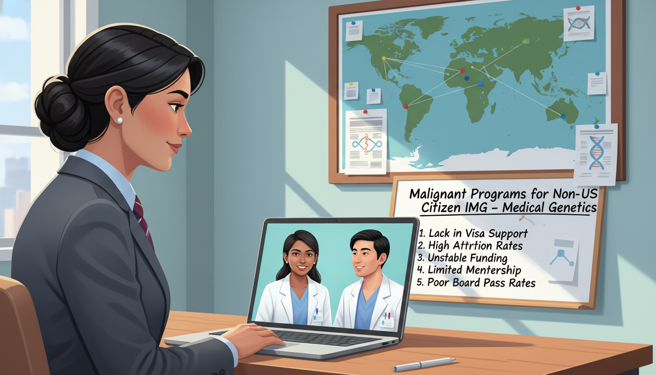 Non-US citizen IMG networking about medical genetics residency programs Non-US citizen IMG networking about medical genetics residency programs - non-US citizen IMG for Identifying Malignant Progra