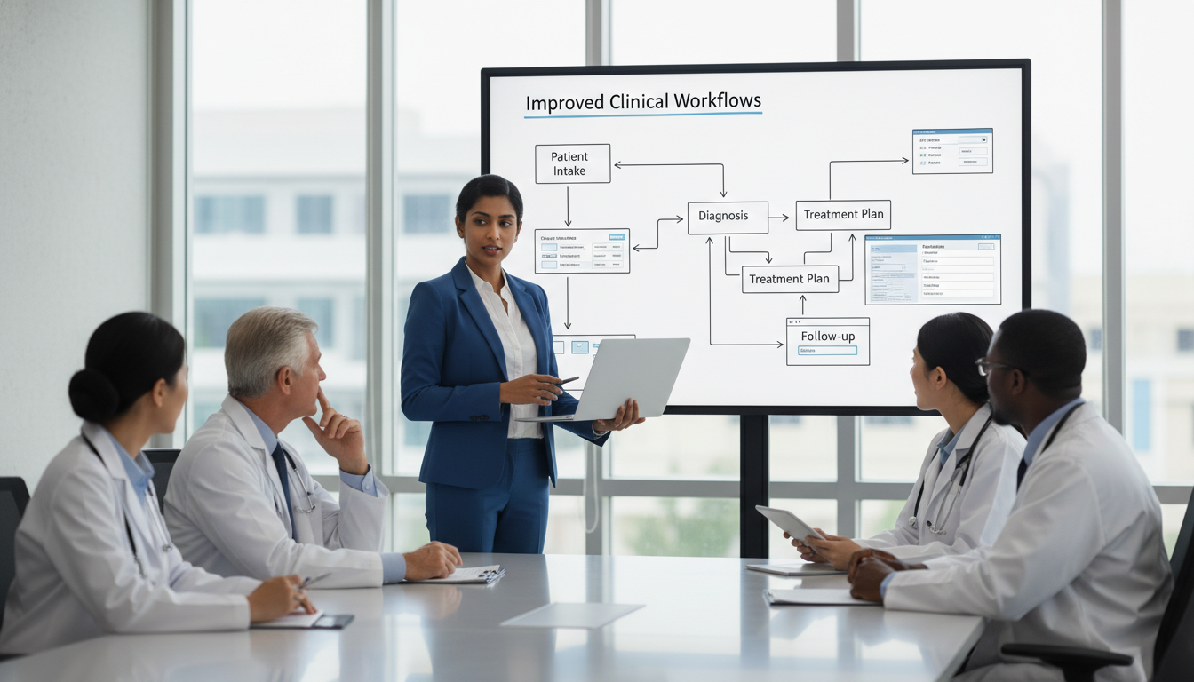 International Medical Graduate Discussing Clinical Workflow Improvement - non-US citizen IMG for Common Interview Questions f