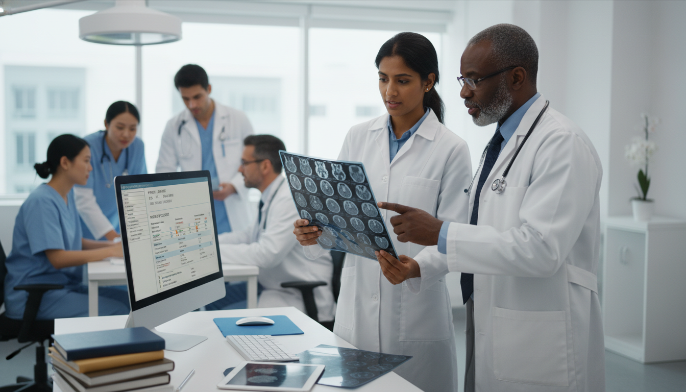 Non-US citizen IMG reviewing neurology patient cases to strengthen residency application - non-US citizen IMG for Low Step Sc